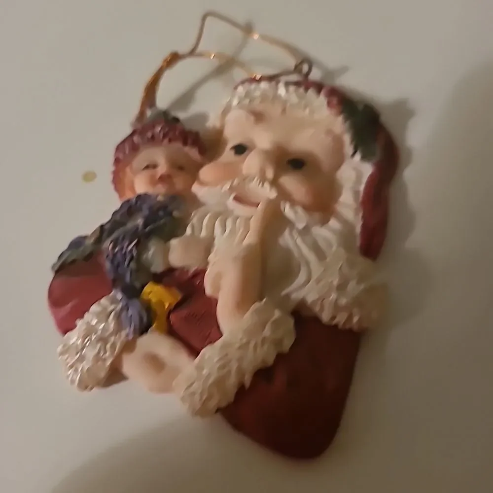 Vintage Santa Ornament #4